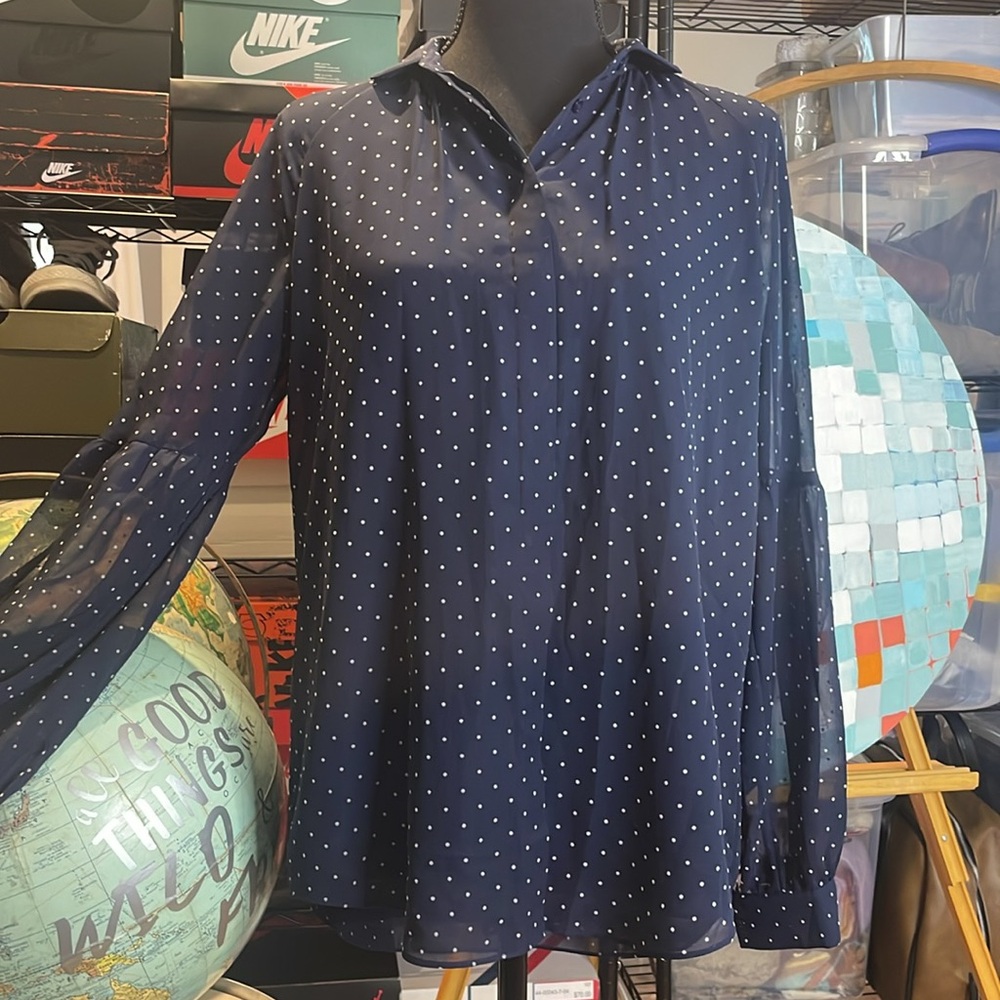 Massimo Dutti polka dot blouse, size 4